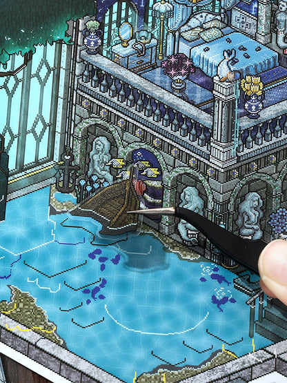 Infeelme's 23rd play of DIY 3D Scene Stickers in open today, Large My Cabin 23.0 scene Pixel Wind Sticker#127