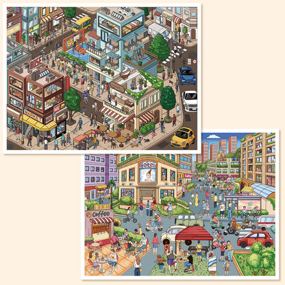 YiLan DIY 3D Scene Stickers 119.0 Street View Series Special Oil Process Miniature Scene Stickers #313