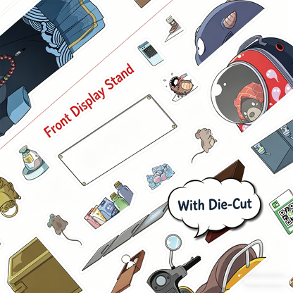 Senyou DIY 3D Scenes Stickers Large version 31.0 micro-horror series #295
