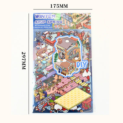 Senyou DIY 3D Scenes Stickers Large Version 4.0 cute DIY miniature scene #294