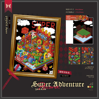 Paper space 7.0 + 8.0 DIY 3D Scene Stickers large version Art Museum Wonder Day #188