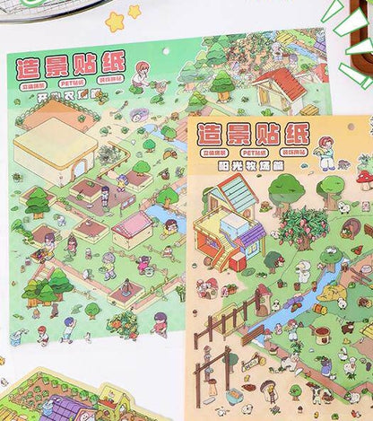 YiLan DIY 3D Scene Stickers 11.0 Extra Large cute farm ranch #242
