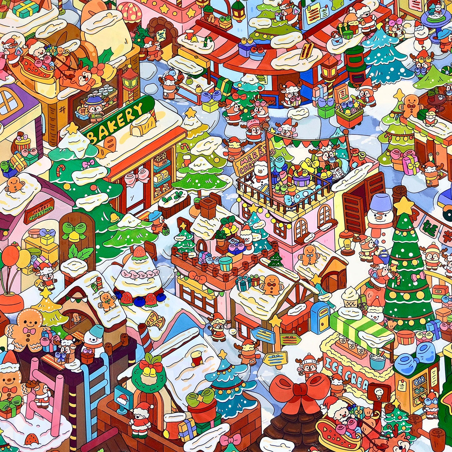 Senyou DIY 3D Scenes Stickers Extra Large Version 2.0 Christmas Series 700+ Element Scene Stickers #305