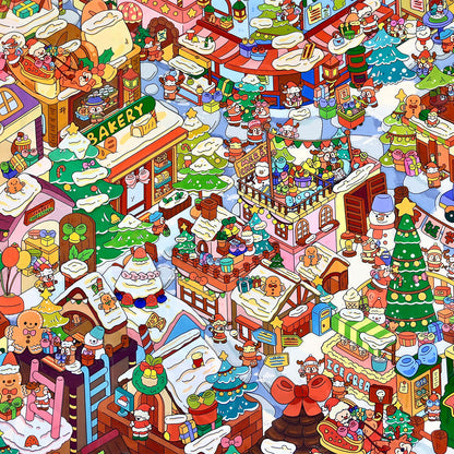 Senyou DIY 3D Scenes Stickers Extra Large Version 2.0 Christmas Series 700+ Element Scene Stickers #305