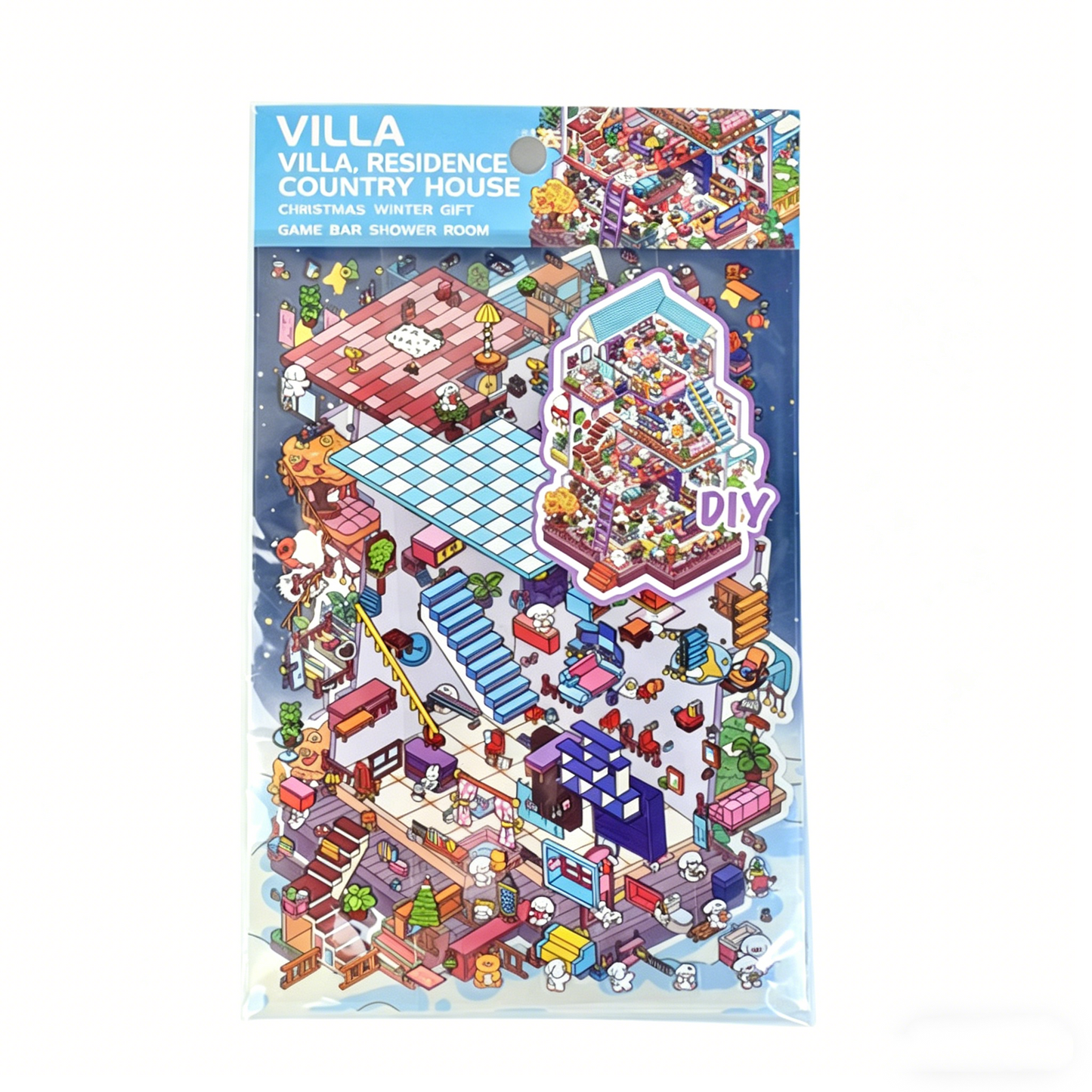 Senyou DIY 3D Scenes Stickers Extra Large Version 2.0 3D House Stickers #304