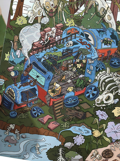 Infeelme's 15th play of DIY 3D Scene Stickers in open today, Landscaping Sticker Forgotten Forest Miniature Scene Sticker #123