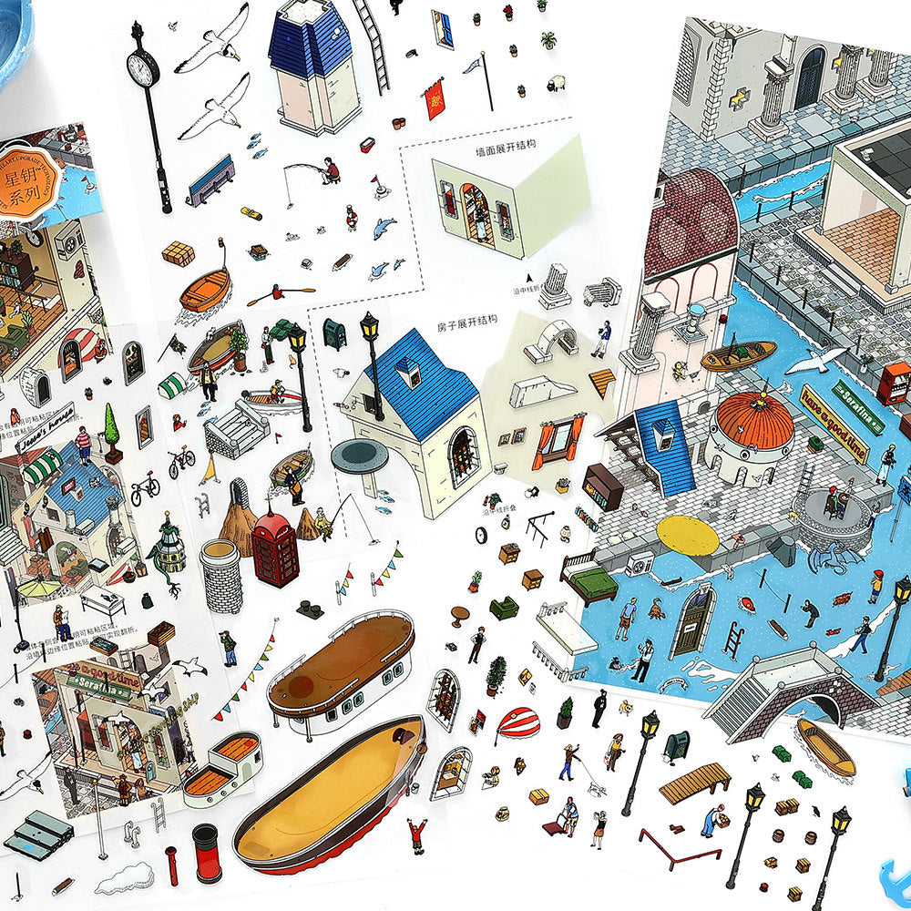 infeelme Magic Town | Large Advanced City Scene Adult Stress Relief Collage # 80