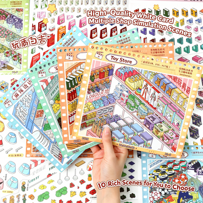 YiLan DIY 3D Scene Stickers 2.0 Start Stocking Series Miniature Scene Collection Book #327