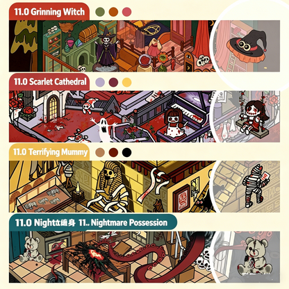 Paper space 11.0-12.0 DIY 3D Scene Stickers extra large version #186