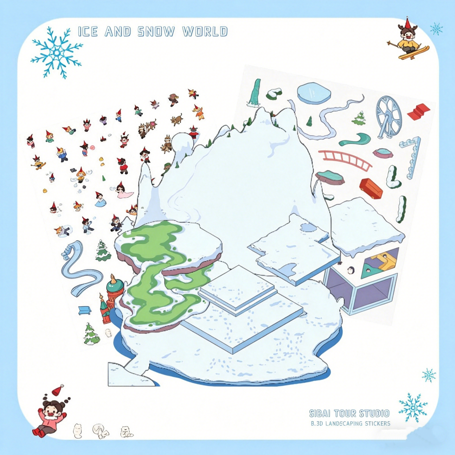 White eggplant [Ice and Snow World] original landscaping sticker #193