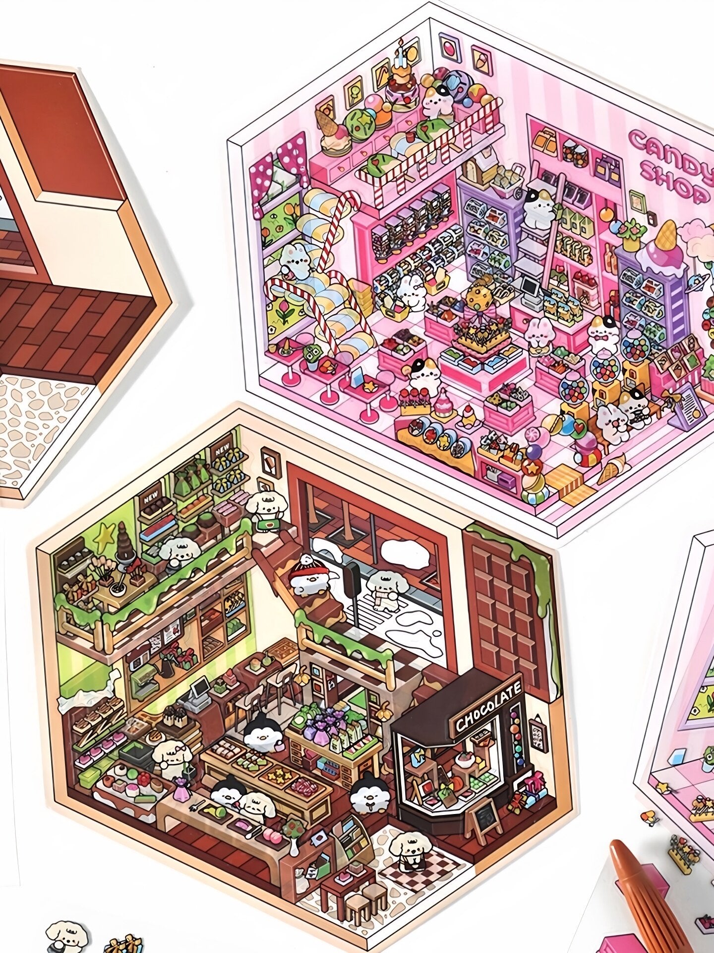 Infeelme's fourth play of DIY 3D Scene Stickers  in open today,4.0 Miniature Scene Stickers, Large Size#112