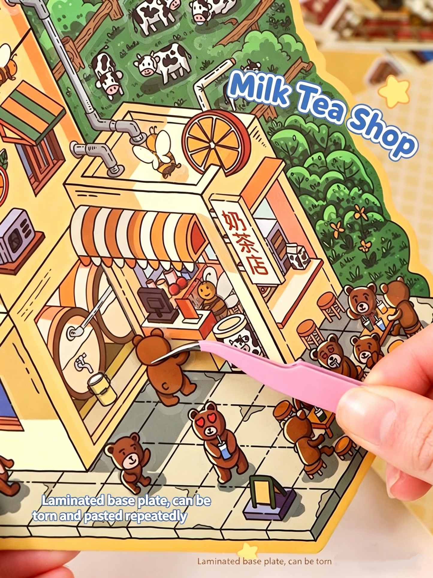 YiLan DIY 3D Scene Stickers 15.0 Oversized cute scene stickers #236