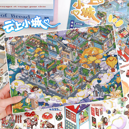 YiLan DIY 3D Scene Stickers 118.0 Extra Large: Snowy Christmas #320