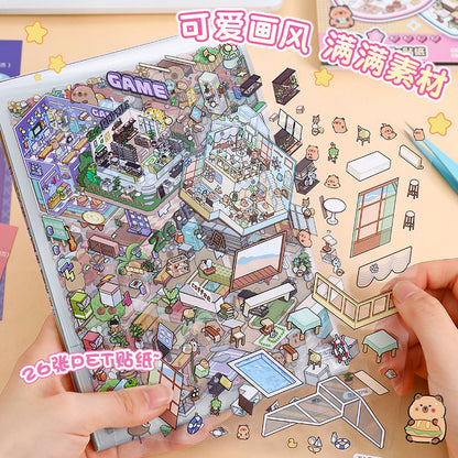 YiLan DIY 3D Scene Stickers 2.0 Miniature Scene Collection Book #329