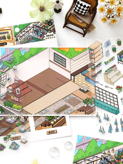 Infeelme's 28th play of DIY 3D Scene Stickers in open today, high difficulty 3D cabin miniature scene stickers#109