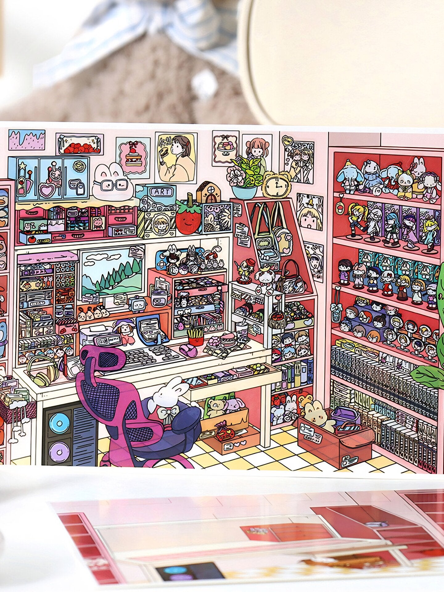 Infeelme's 18th play of DIY 3D Scene Stickers in open today, My Cabin Landscaping Sticker Cute DIY Handmade Miniature Scene Sticker#125