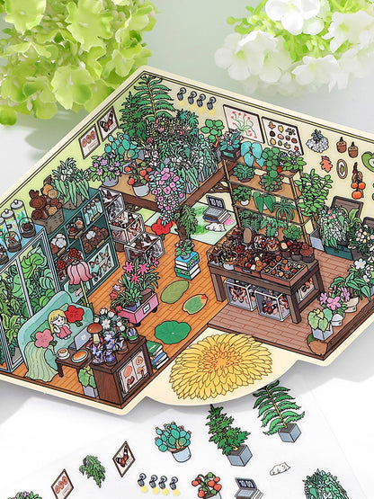 Infeelme's 18th play of DIY 3D Scene Stickers in open today,  landscaping sticker is cute DIY miniature scene sticker#136
