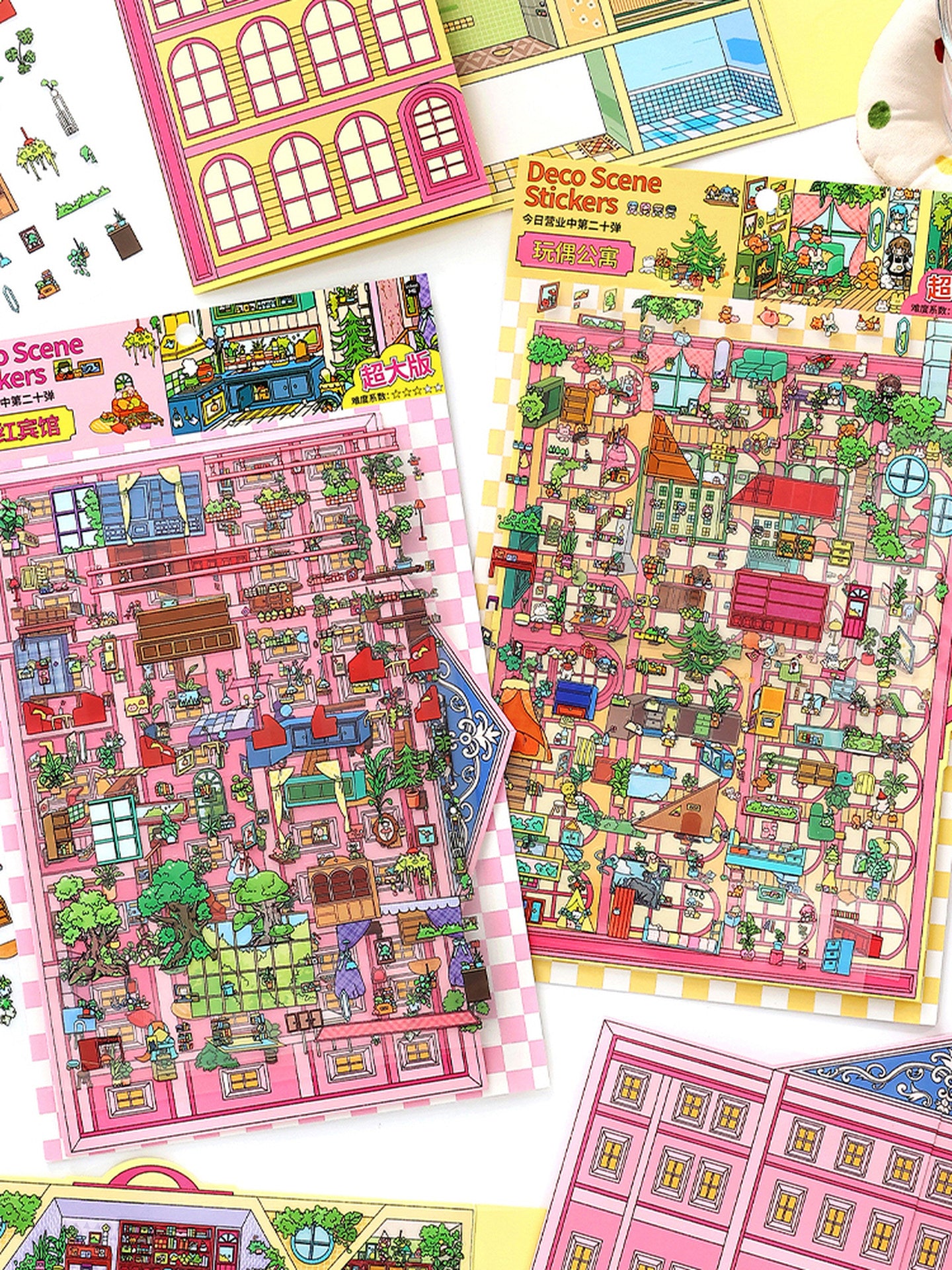 Infeelme's 20th play of DIY 3D Scene Stickers in open today, landscaping sticker grid oversized version of high-difficulty scene stickers#143