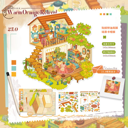 Paper space 25.0-26.0 Special Oil DIY 3D Scene Stickers Extra Large Edition #185