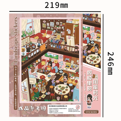 Senyou DIY 3D Scenes Stickers Large Version 38.0 Little Girl Loft Series #270