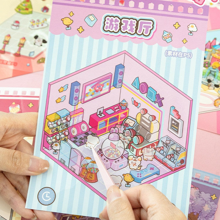 Capybara DIY 3D Scene Stickers Collection Book Miniature Scene #261