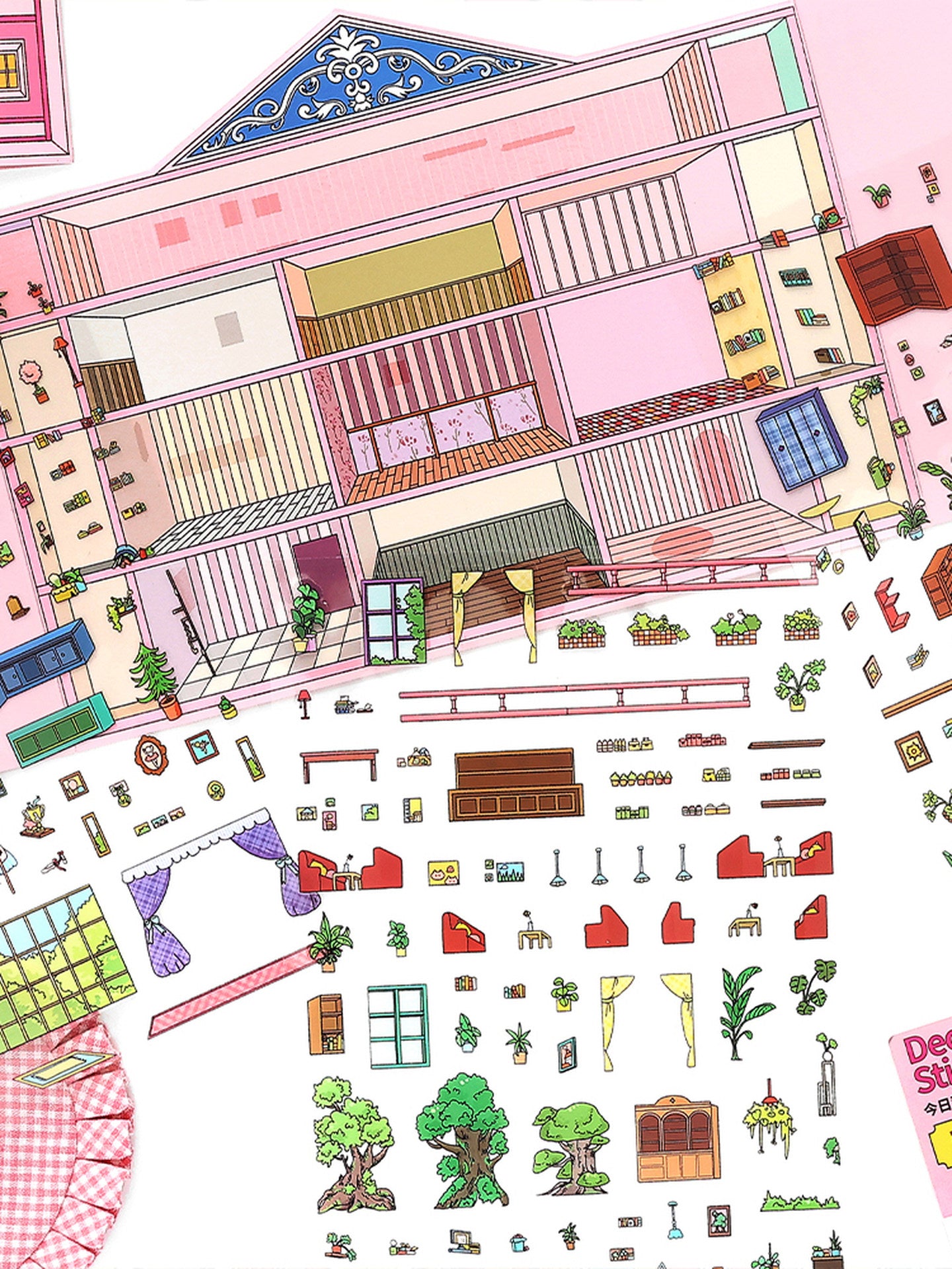 Infeelme's 20th play of DIY 3D Scene Stickers in open today, landscaping sticker grid oversized version of high-difficulty scene stickers#143
