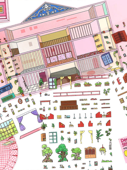 Infeelme's 20th play of DIY 3D Scene Stickers in open today, landscaping sticker grid oversized version of high-difficulty scene stickers#143
