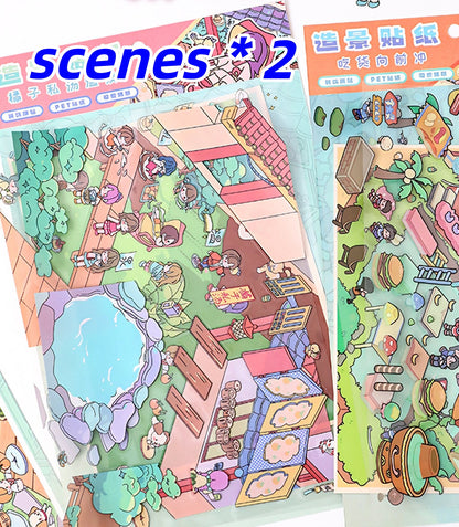 YiLan DIY 3D Scene Stickers 40.0 Extra large landscaping sticker #220