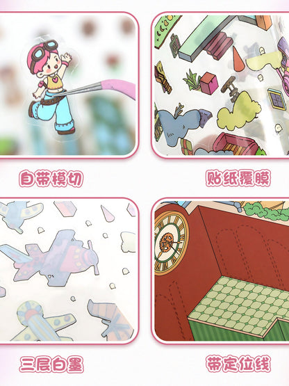 YiLan DIY 3D Scene Stickers 69.0 Large #230