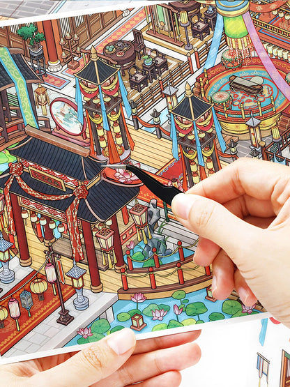 Infeelme's 34th play of DIY 3D Scene Stickers  in open today,34.0 Miniature Scene Stickers, Large Size#113