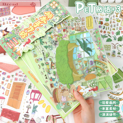 YiLan DIY 3D Scenes Stickers 148.0 Cozy Healing Cottage Series #306