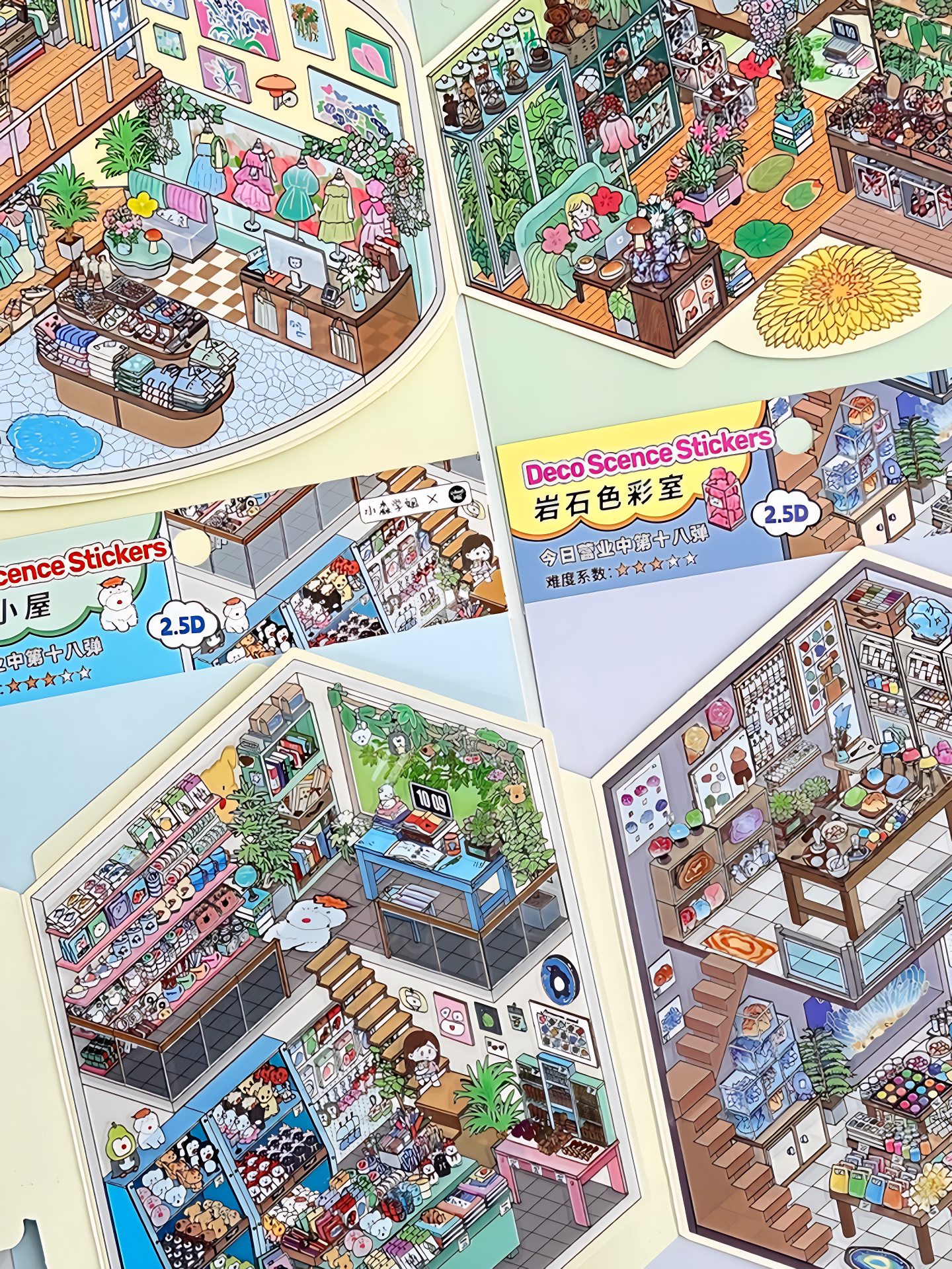 Infeelme's 18th play of DIY 3D Scene Stickers in open today,  landscaping sticker is cute DIY miniature scene sticker#136