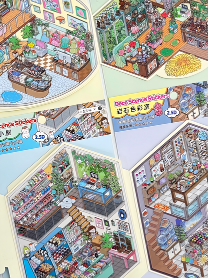 Infeelme's 18th play of DIY 3D Scene Stickers in open today,  landscaping sticker is cute DIY miniature scene sticker#136
