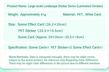 Luxury Large Scene Stickers | 3D 2-Layer Stackable House DIY # 70