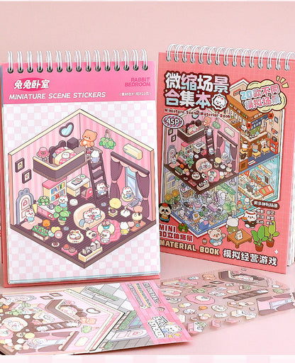 Scene Sticker Collection Book | 3D House Gift for Girls # 71