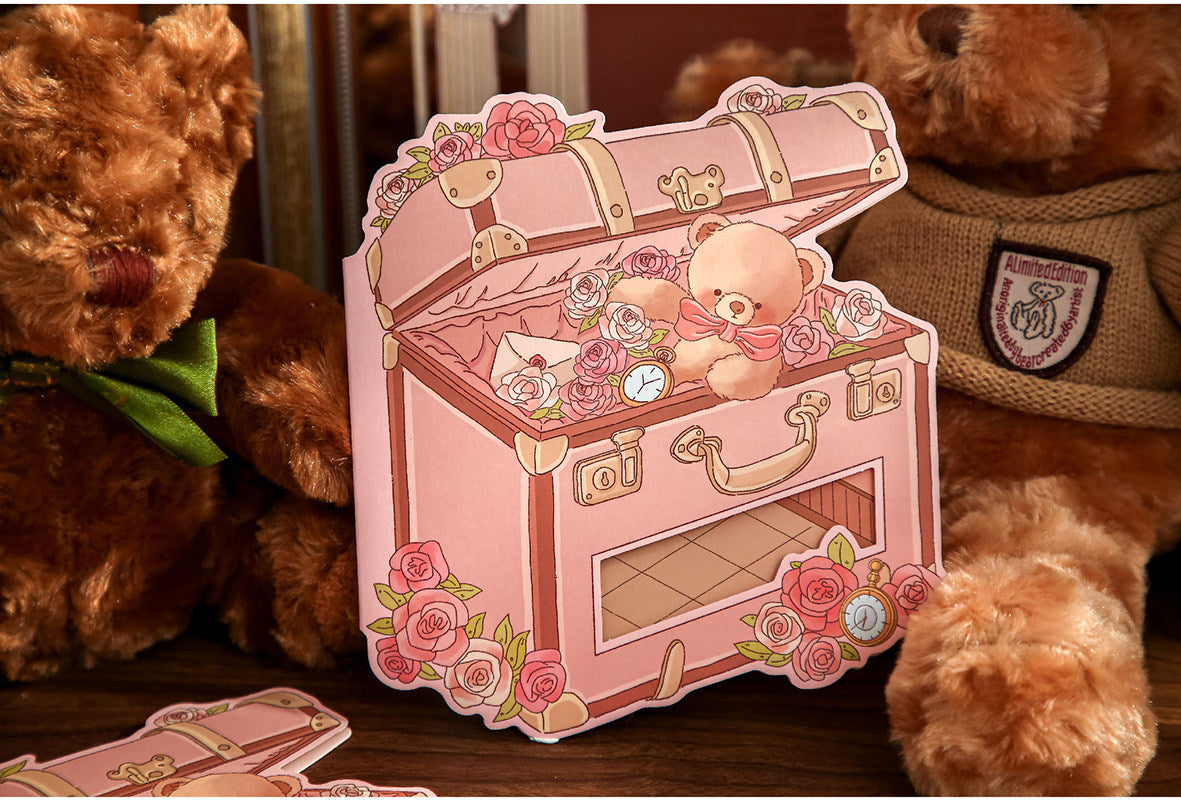 Little Bear's Romantic House | Student 3D Mini Scene Educational Scene Stickers # 63
