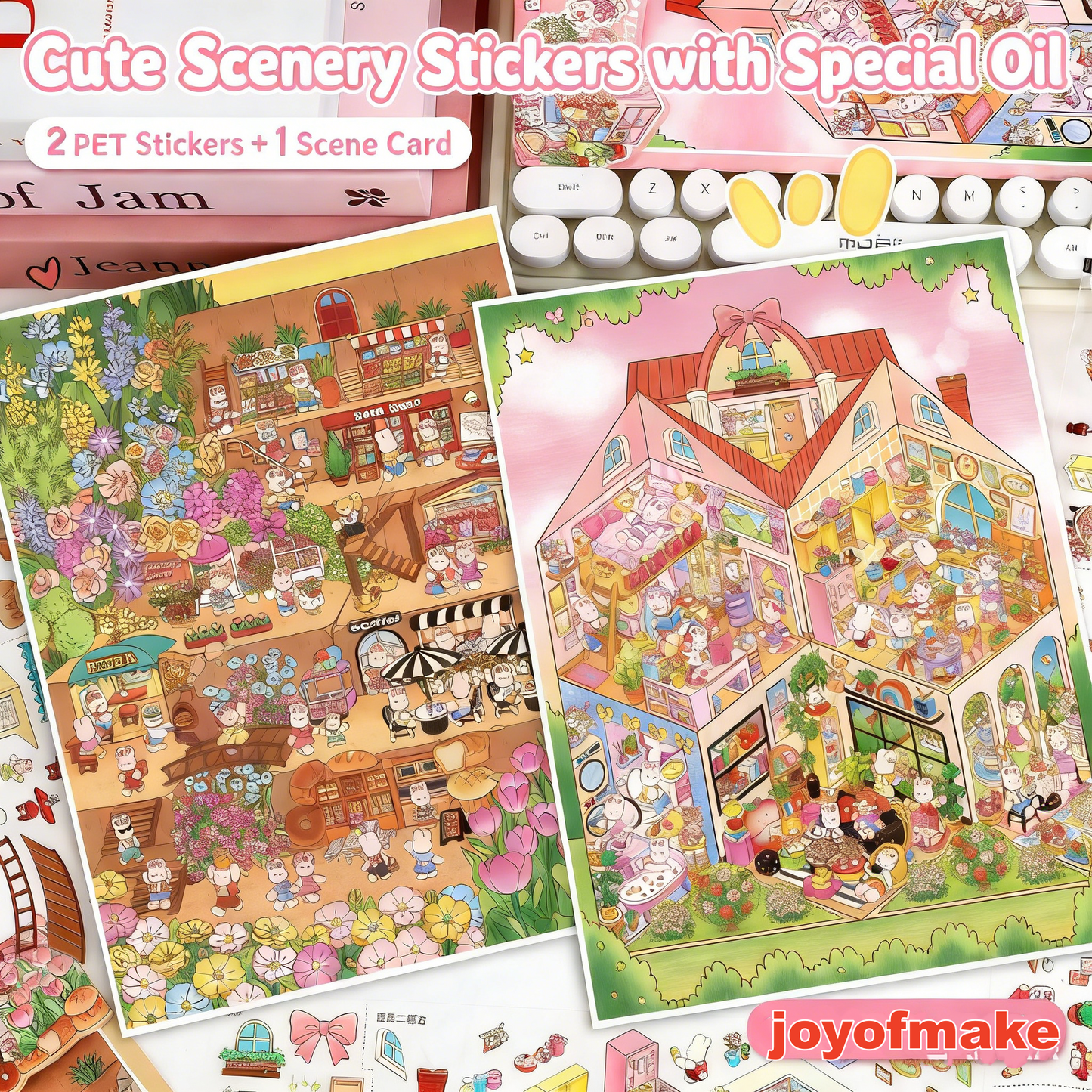 Large Luxury 2-Layer Villa | 3D Mini Scene Stress Relief Landscape Stickers # 77
