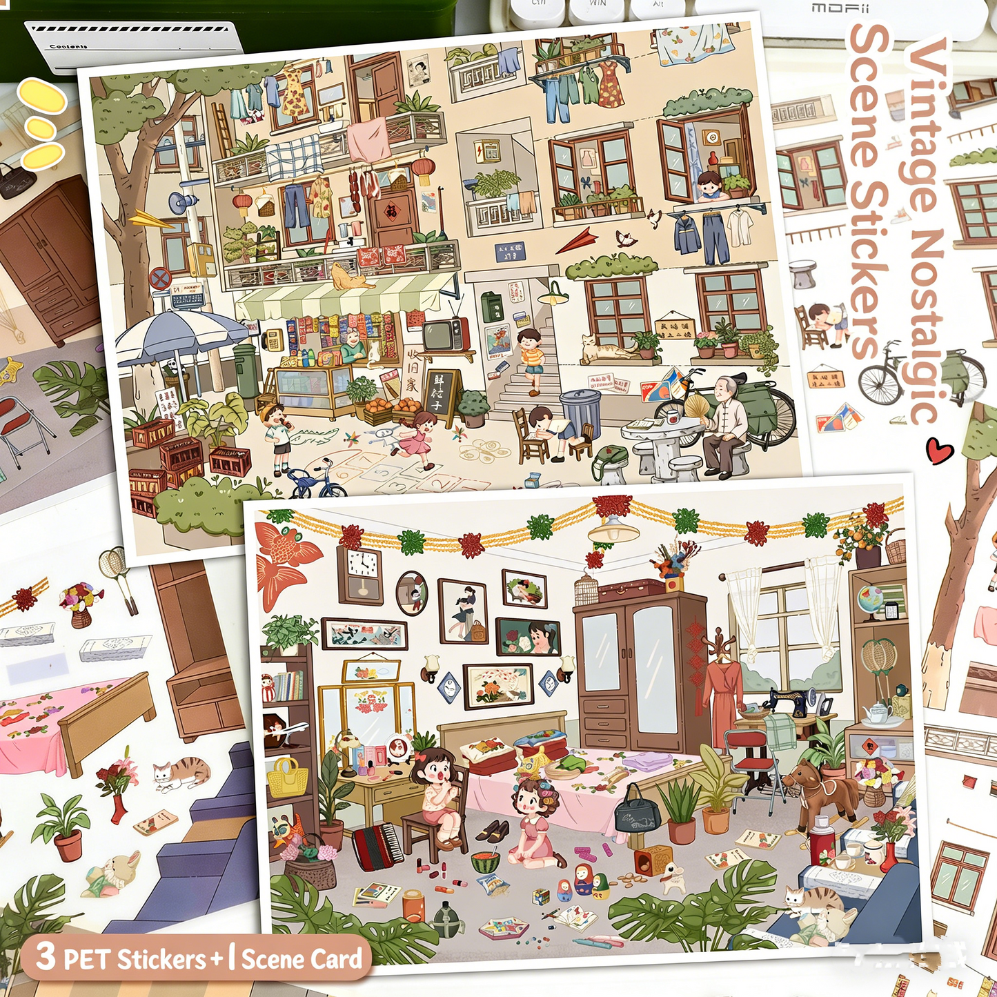 Large Luxury 2-Layer Villa | 3D Mini Scene Stress Relief Landscape Stickers # 77