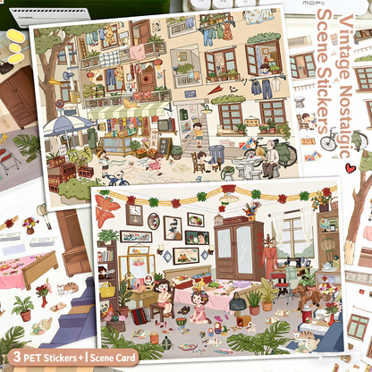 Large Luxury 2-Layer Villa | 3D Mini Scene Stress Relief Landscape Stickers # 77