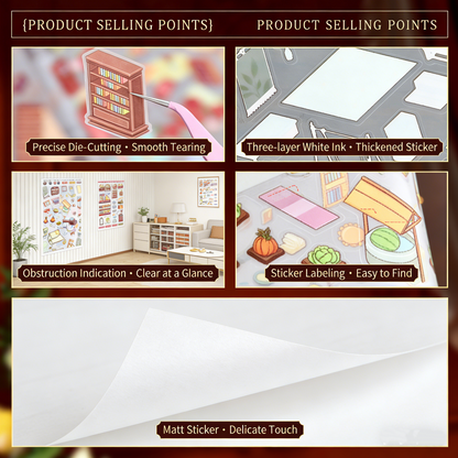 Large Luxury 2-Layer Villa | 3D Mini Scene Stress Relief Landscape Stickers # 77