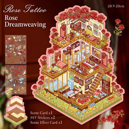 Large Luxury 2-Layer Villa | 3D Mini Scene Stress Relief Landscape Stickers # 77