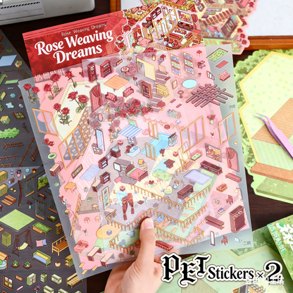 Large Luxury 2-Layer Villa | 3D Mini Scene Stress Relief Landscape Stickers # 77
