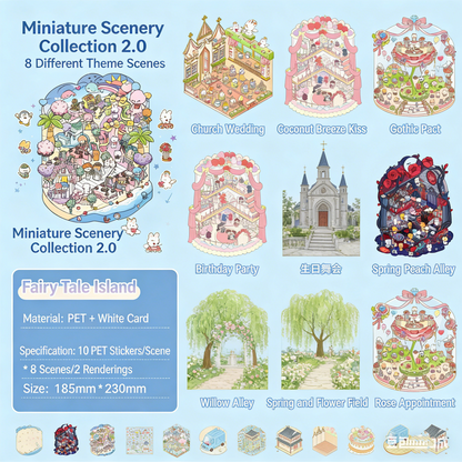 Scene Sticker Collection Book | 3D House Gift for Girls # 71