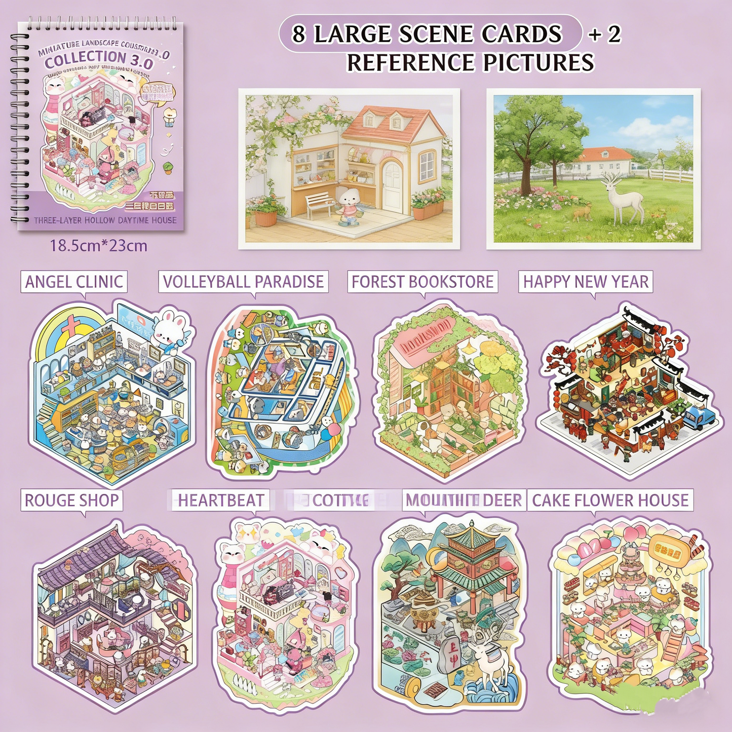 Scene Sticker Collection Book | 3D House Gift for Girls # 71