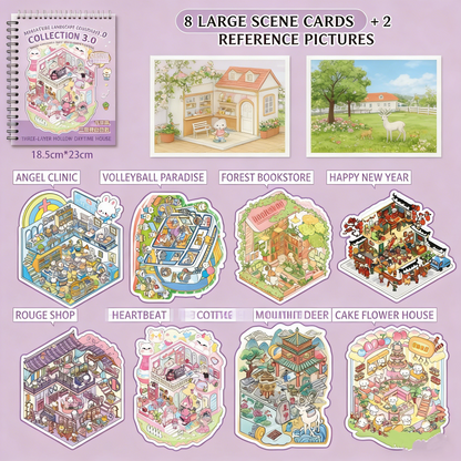 Scene Sticker Collection Book | 3D House Gift for Girls # 71
