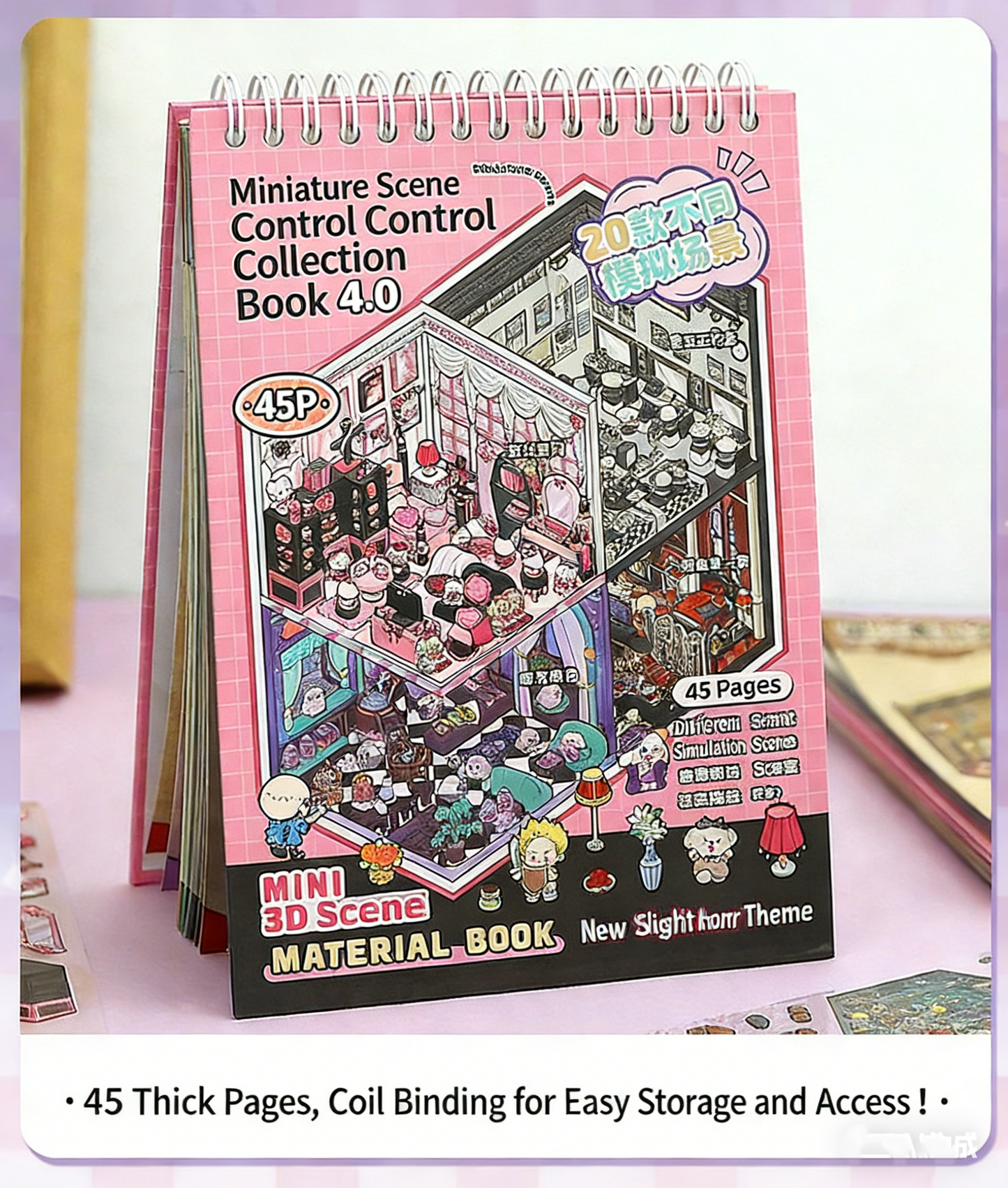 Slightly Horrific Scene Sticker Album | 20 3D Scenes for Kids - Adults # 78