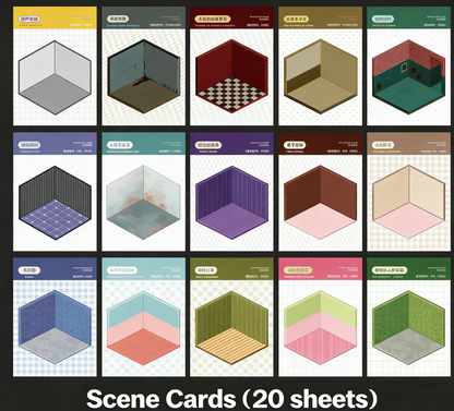 Slightly Horrific Scene Sticker Album | 20 3D Scenes for Kids - Adults # 78