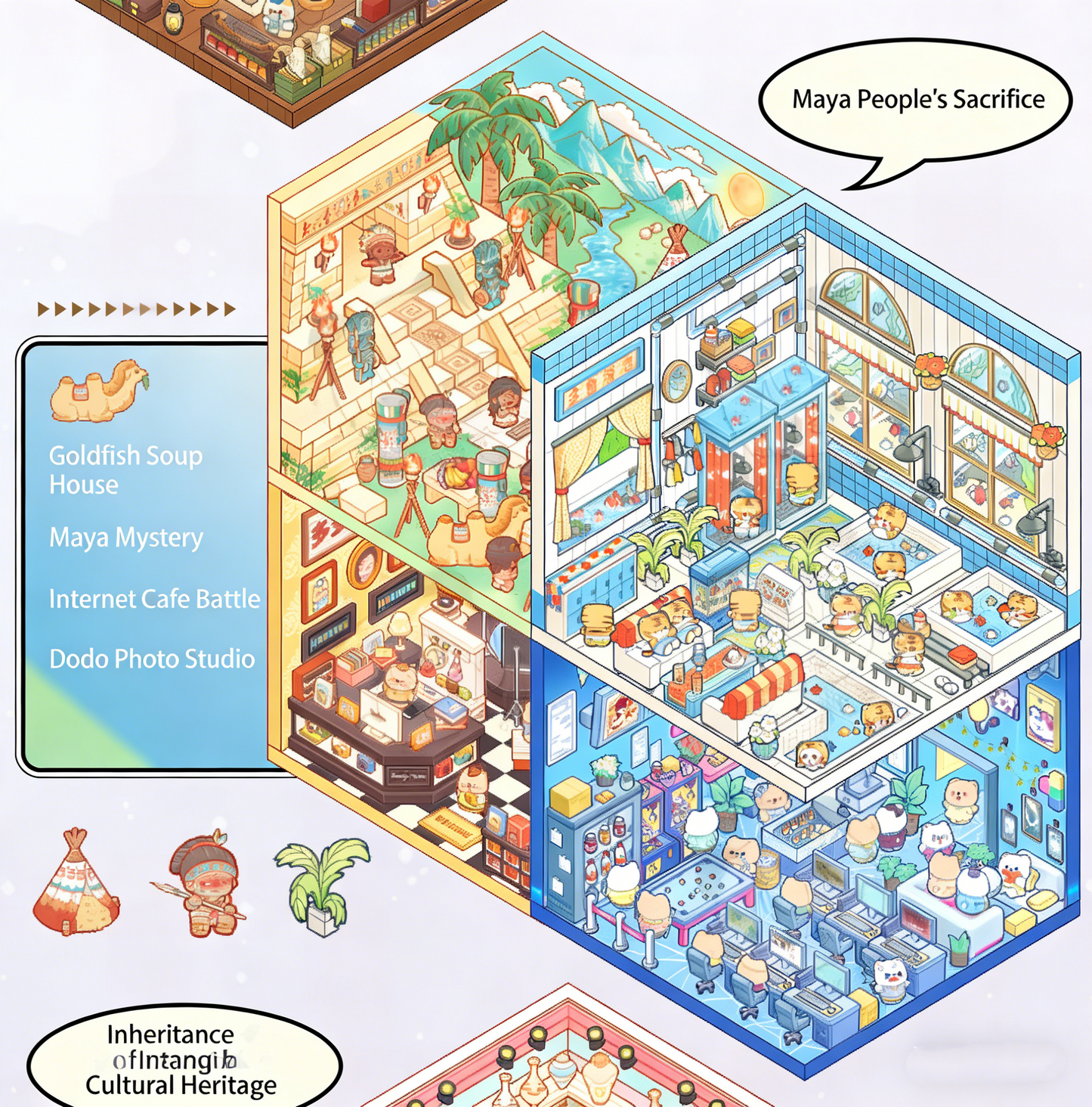 Slightly Horrific Scene Sticker Album | 20 3D Scenes for Kids - Adults # 78