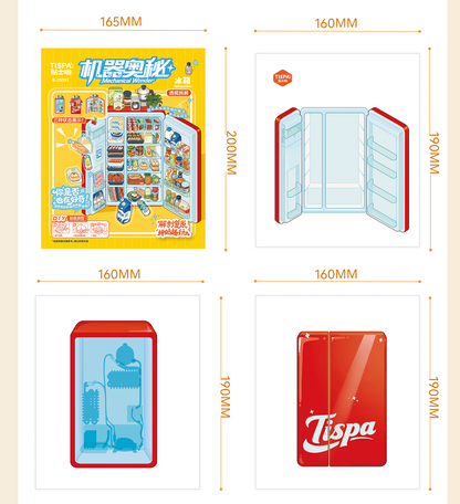 Anatomical Restoration Scene Sticker Puzzle - Visible Structure of Refrigerator (Mysteries of Machines), Educational Toy for Kids # 24