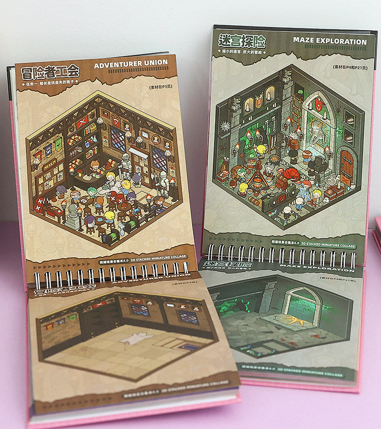 Slightly Horrific Scene Sticker Album | 20 3D Scenes for Kids - Adults # 78